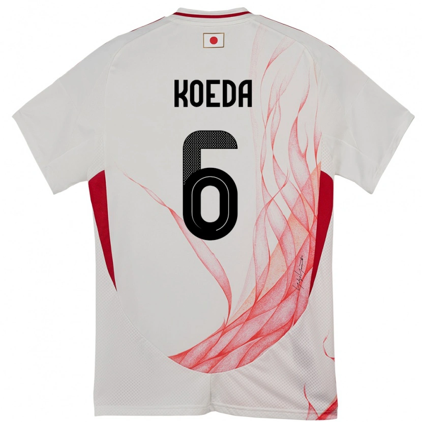 Danxen Dames Japan Sakutaro Koeda #6 Wit Uitshirt Uittenue 24-26 T-Shirt