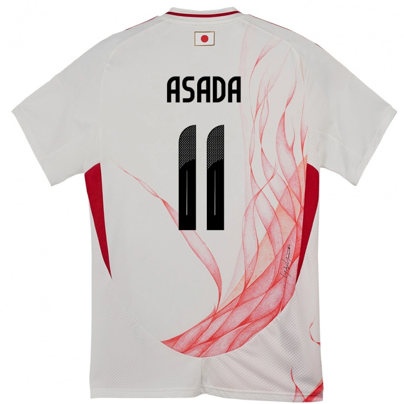 Danxen Dames Japan Hiroto Asada #11 Wit Uitshirt Uittenue 24-26 T-Shirt