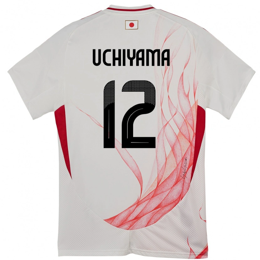 Danxen Dames Japan Shota Uchiyama #12 Wit Uitshirt Uittenue 24-26 T-Shirt