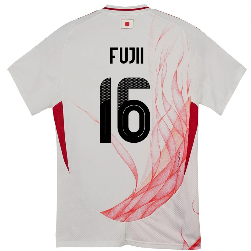 Danxen Dames Japan Shota Fujii #16 Wit Uitshirt Uittenue 24-26 T-Shirt