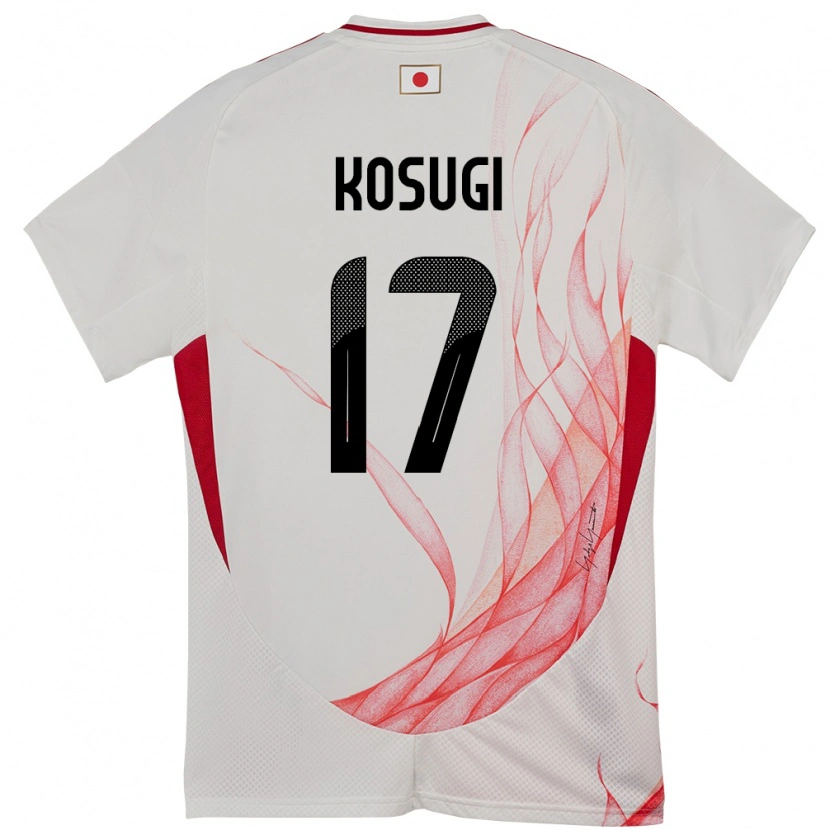 Danxen Dames Japan Keita Kosugi #17 Wit Uitshirt Uittenue 24-26 T-Shirt