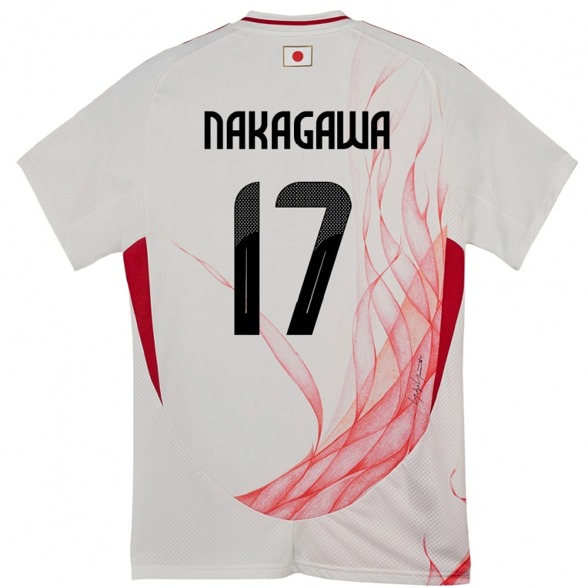 Danxen Dames Japan Hagumu Nakagawa #17 Wit Uitshirt Uittenue 24-26 T-Shirt