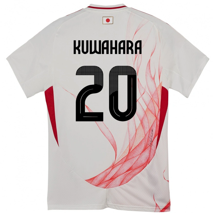 Danxen Dames Japan Rikuto Kuwahara #20 Wit Uitshirt Uittenue 24-26 T-Shirt