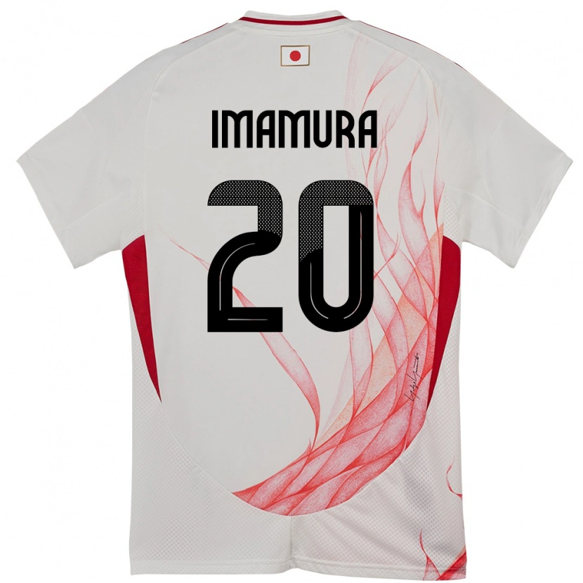 Danxen Dames Japan Ryoya Imamura #20 Wit Uitshirt Uittenue 24-26 T-Shirt
