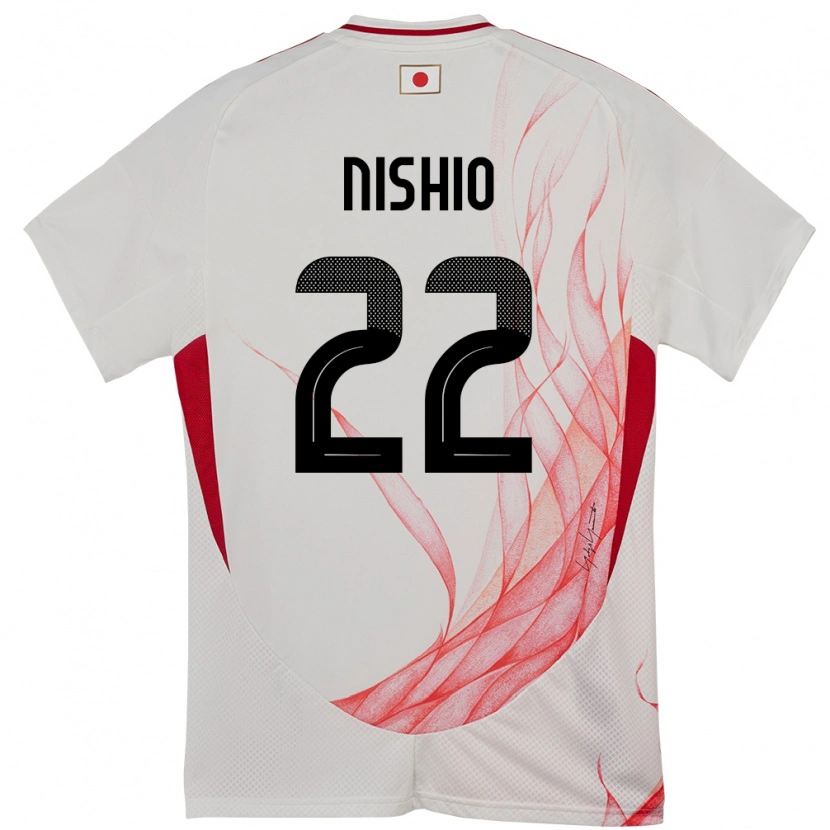 Danxen Dames Japan Ryuya Nishio #22 Wit Uitshirt Uittenue 24-26 T-Shirt