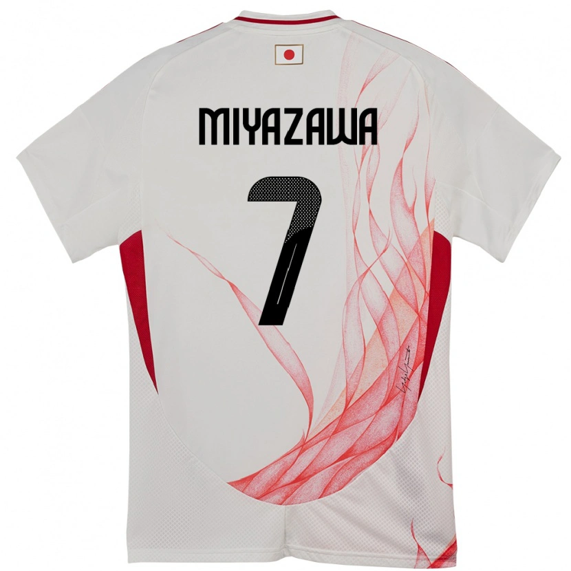Danxen Dames Japan Hinata Miyazawa #7 Wit Uitshirt Uittenue 24-26 T-Shirt