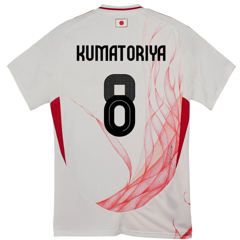 Danxen Dames Japan Issei Kumatoriya #8 Wit Uitshirt Uittenue 24-26 T-Shirt