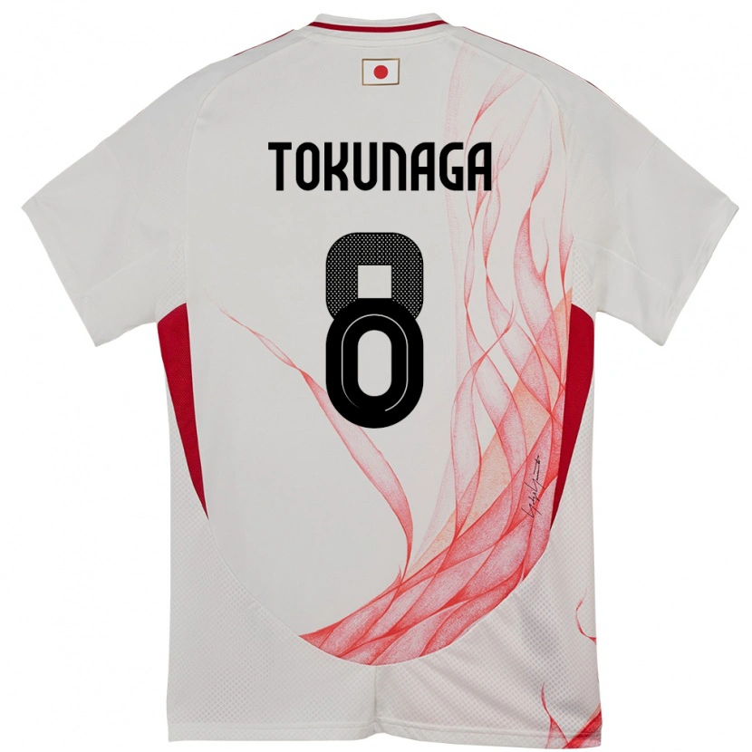 Danxen Dames Japan Ryo Tokunaga #8 Wit Uitshirt Uittenue 24-26 T-Shirt
