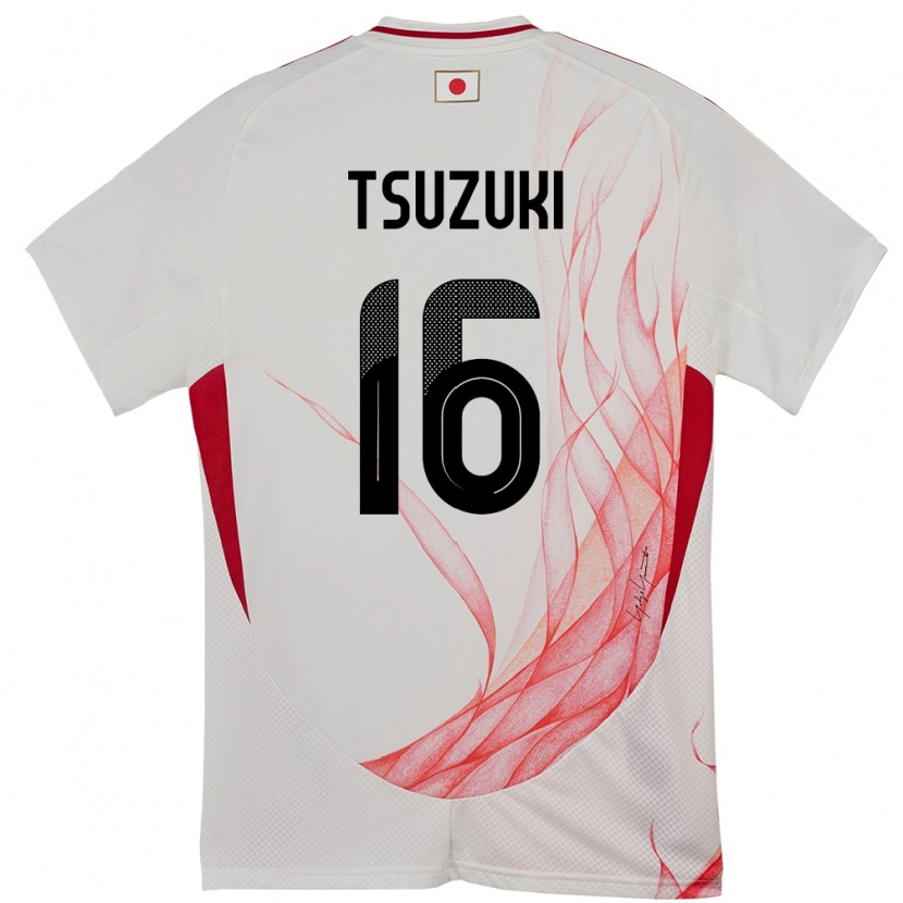 Danxen Dames Japan Shunta Tsuzuki #16 Wit Uitshirt Uittenue 24-26 T-Shirt
