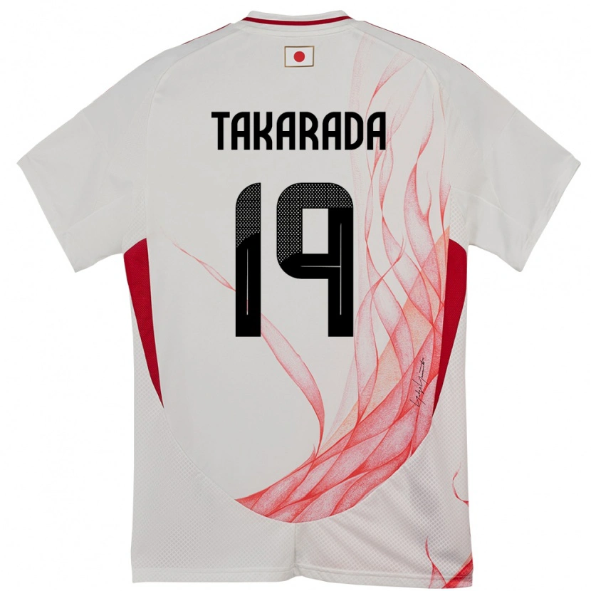 Danxen Dames Japan Saori Takarada #19 Wit Uitshirt Uittenue 24-26 T-Shirt