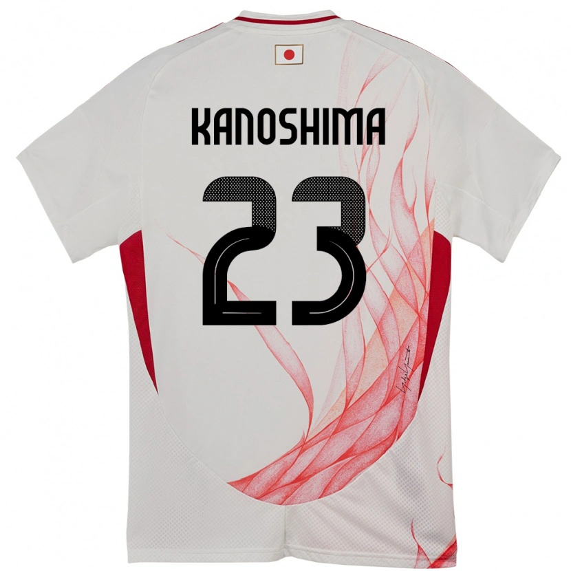 Danxen Dames Japan Yu Kanoshima #23 Wit Uitshirt Uittenue 24-26 T-Shirt