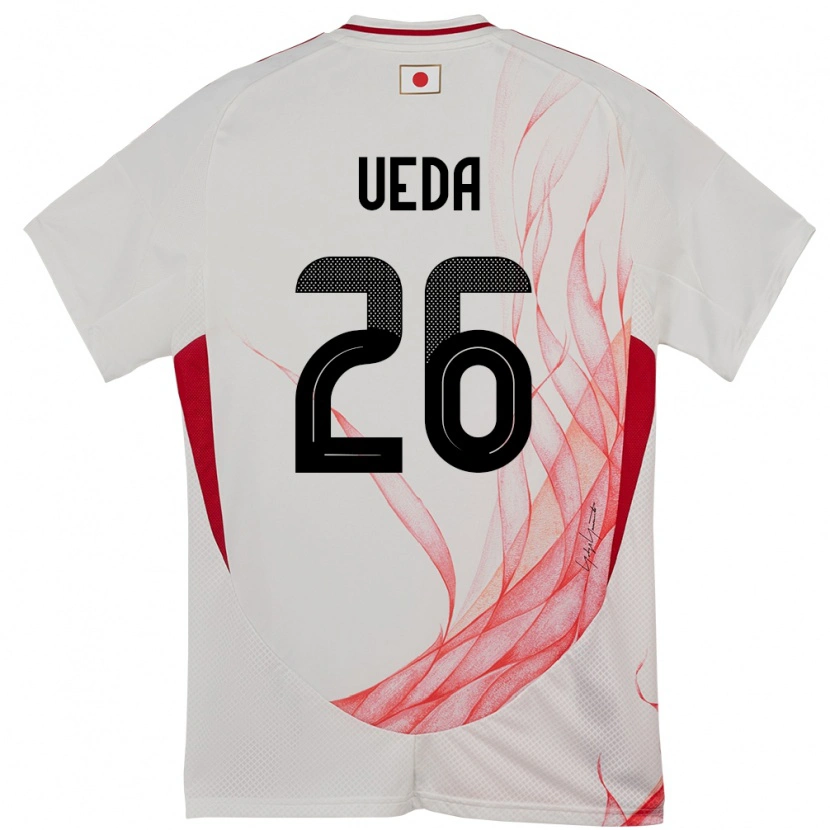 Danxen Dames Japan Ayase Ueda #26 Wit Uitshirt Uittenue 24-26 T-Shirt