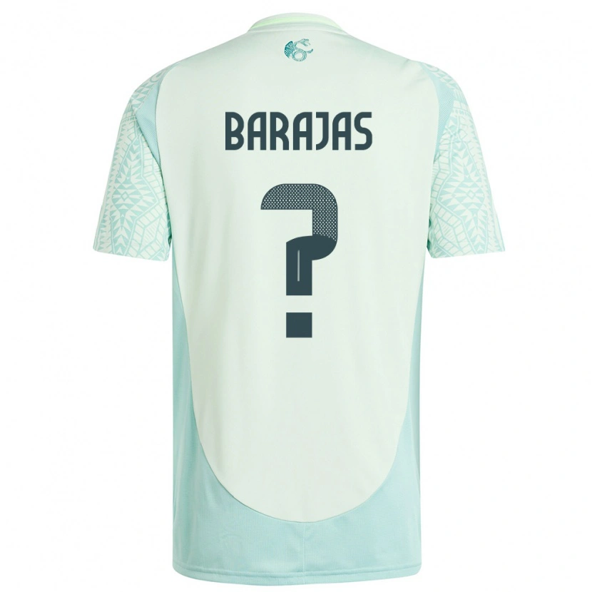Danxen Dames Mexico Fidel Barajas #0 Linnen Groen Uitshirt Uittenue 24-26 T-Shirt