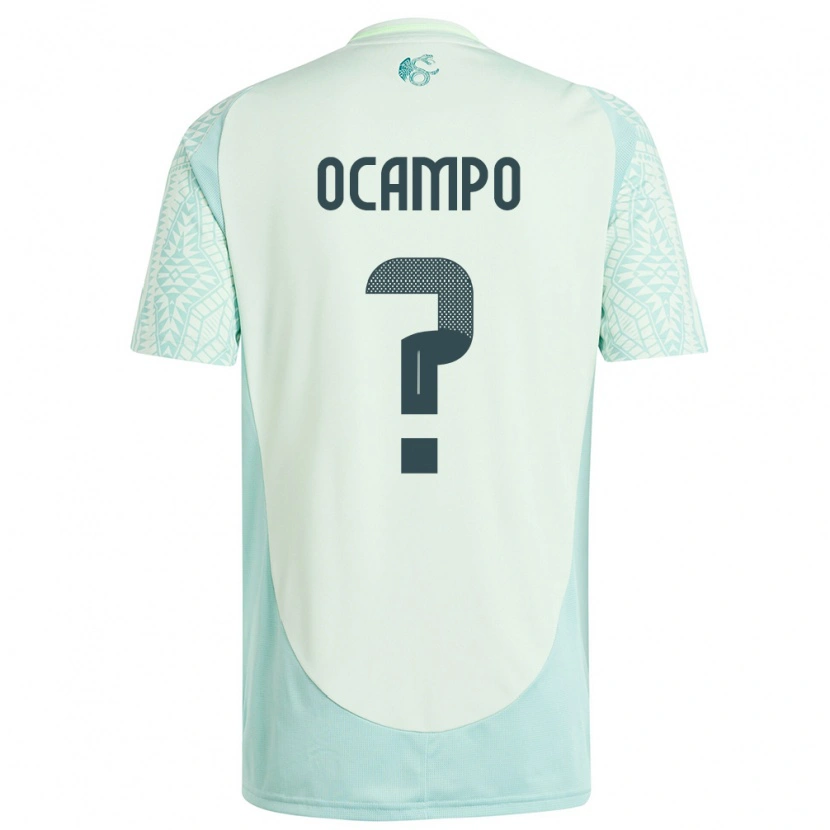 Danxen Dames Mexico Johan Ocampo #0 Linnen Groen Uitshirt Uittenue 24-26 T-Shirt