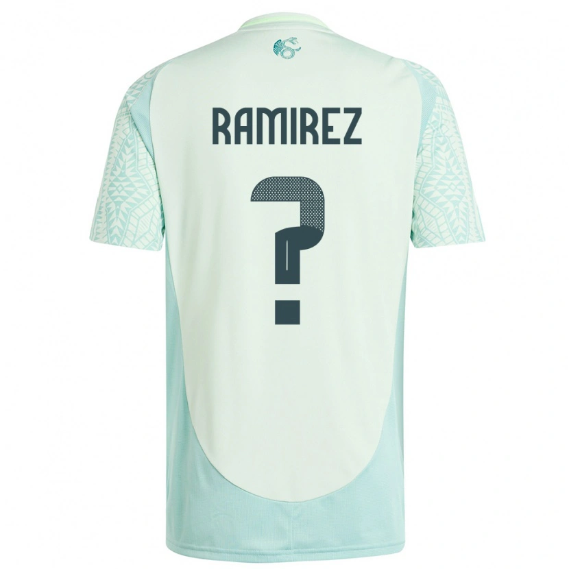 Danxen Dames Mexico Diego Ramirez #0 Linnen Groen Uitshirt Uittenue 24-26 T-Shirt