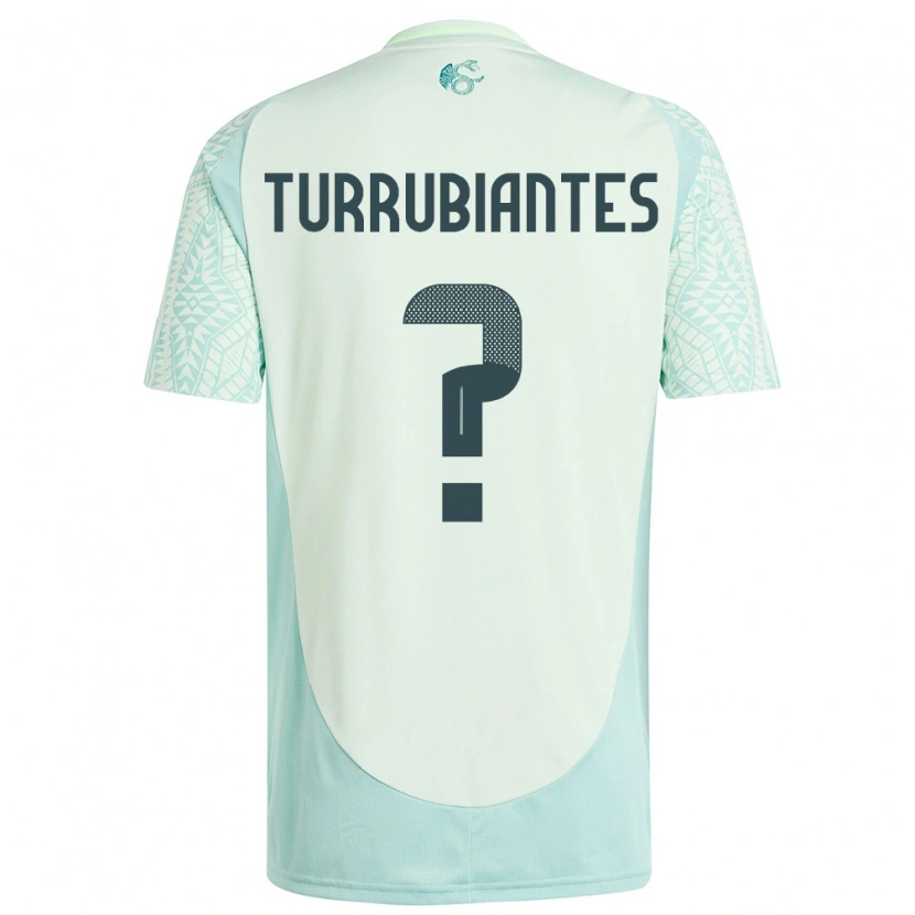 Danxen Dames Mexico Abdon Turrubiantes #0 Linnen Groen Uitshirt Uittenue 24-26 T-Shirt