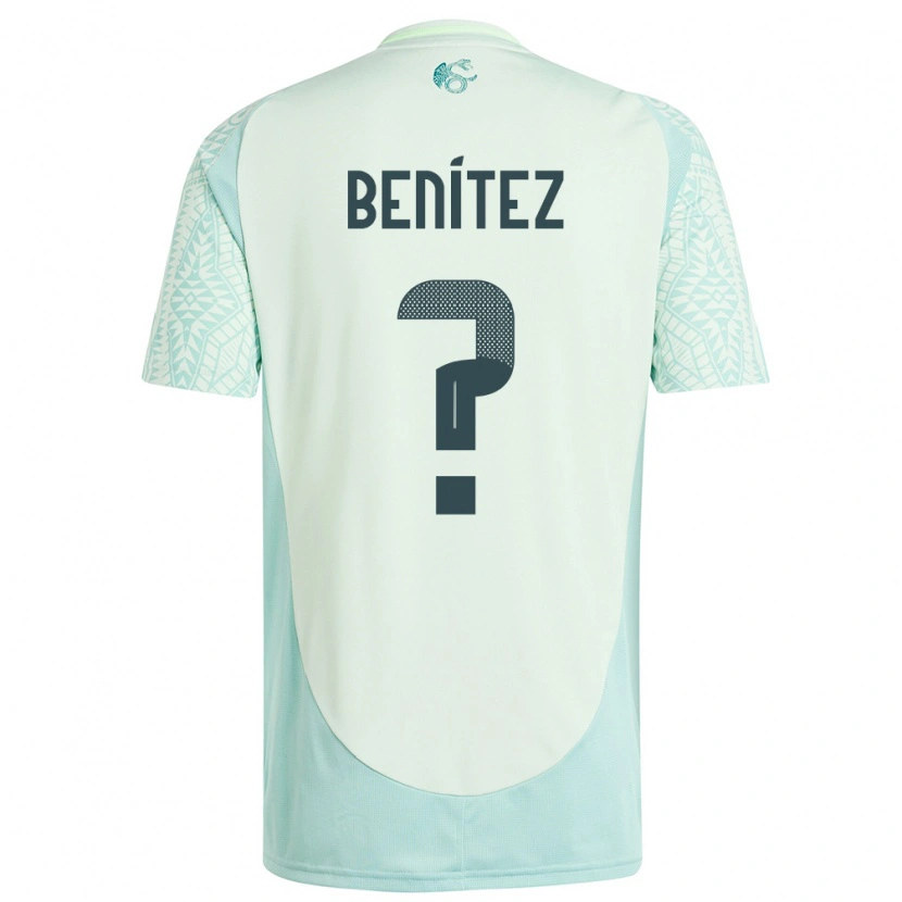 Danxen Dames Mexico Gianluca Benítez #0 Linnen Groen Uitshirt Uittenue 24-26 T-Shirt
