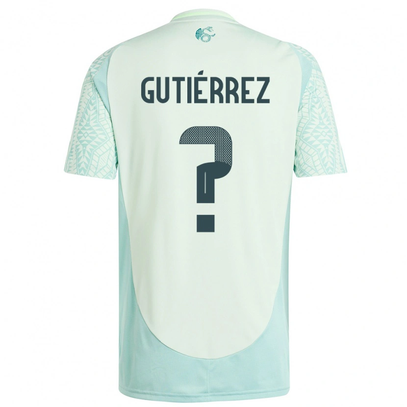 Danxen Dames Mexico Alex Gutiérrez #0 Linnen Groen Uitshirt Uittenue 24-26 T-Shirt