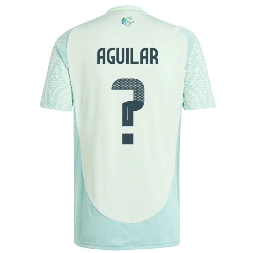 Danxen Dames Mexico Alexander Aguilar #0 Linnen Groen Uitshirt Uittenue 24-26 T-Shirt