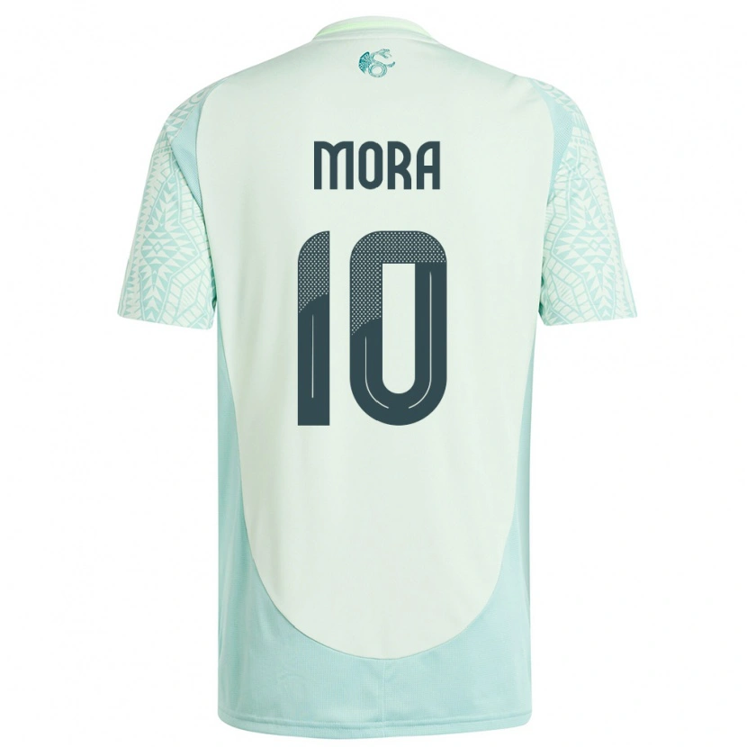 Danxen Dames Mexico Gilberto Mora #10 Linnen Groen Uitshirt Uittenue 24-26 T-Shirt