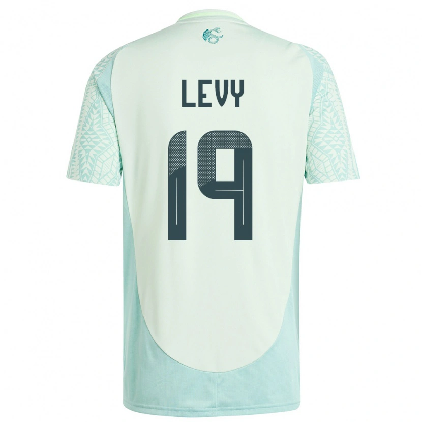 Danxen Dames Mexico Mateo Levy #19 Linnen Groen Uitshirt Uittenue 24-26 T-Shirt