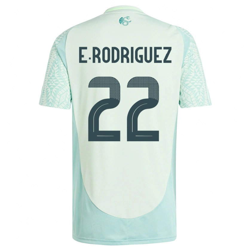 Danxen Dames Mexico Emi Rodríguez #22 Linnen Groen Uitshirt Uittenue 24-26 T-Shirt