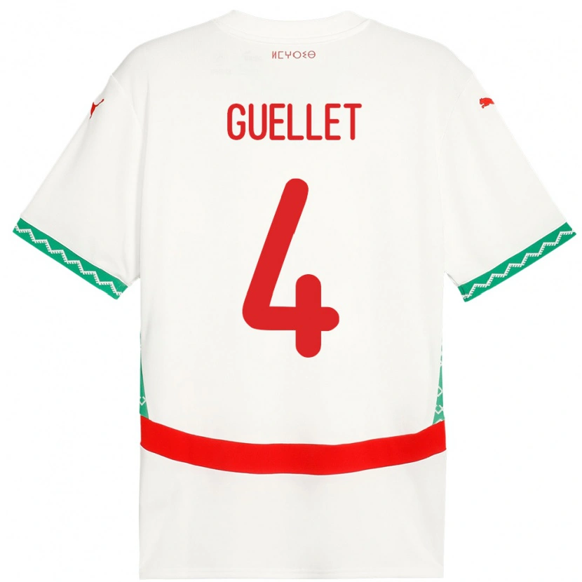 Danxen Dames Marokko Shadi Guellet #4 Wit Uitshirt Uittenue 24-26 T-Shirt