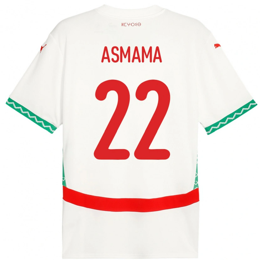 Danxen Dames Marokko Reda Asmama #22 Wit Uitshirt Uittenue 24-26 T-Shirt