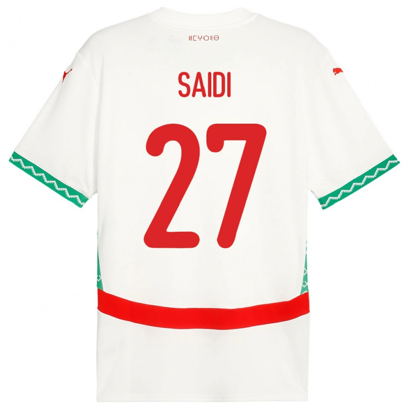 Danxen Dames Marokko Yahya Saidi #27 Wit Uitshirt Uittenue 24-26 T-Shirt