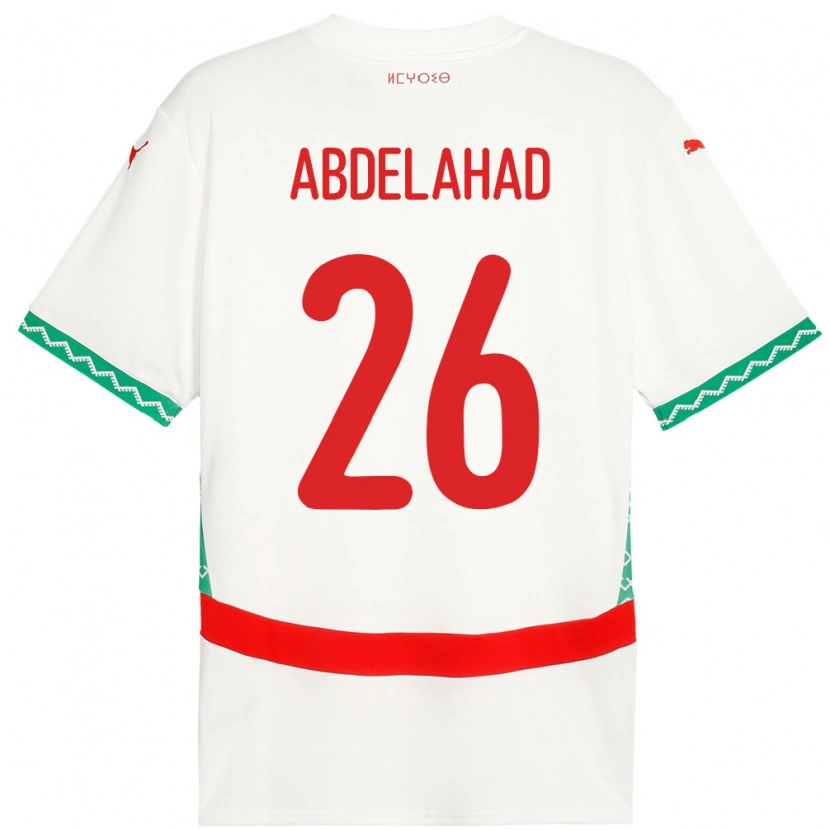 Danxen Dames Marokko Imane Abdelahad #26 Wit Uitshirt Uittenue 24-26 T-Shirt