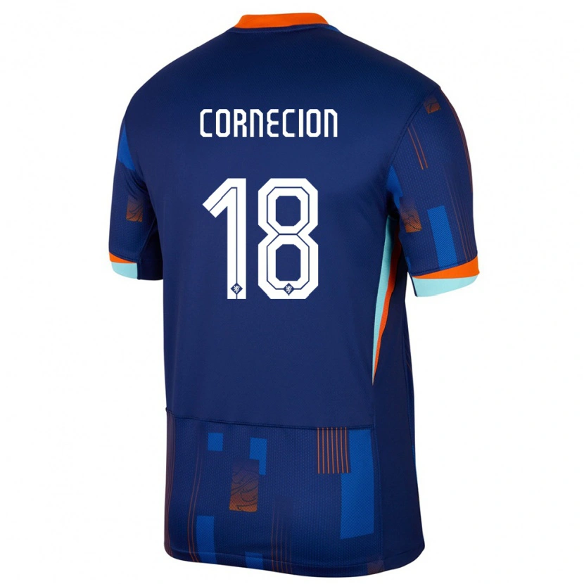 Danxen Dames Nederland Shuryjano Cornecion #18 Blauw Uitshirt Uittenue 24-26 T-Shirt