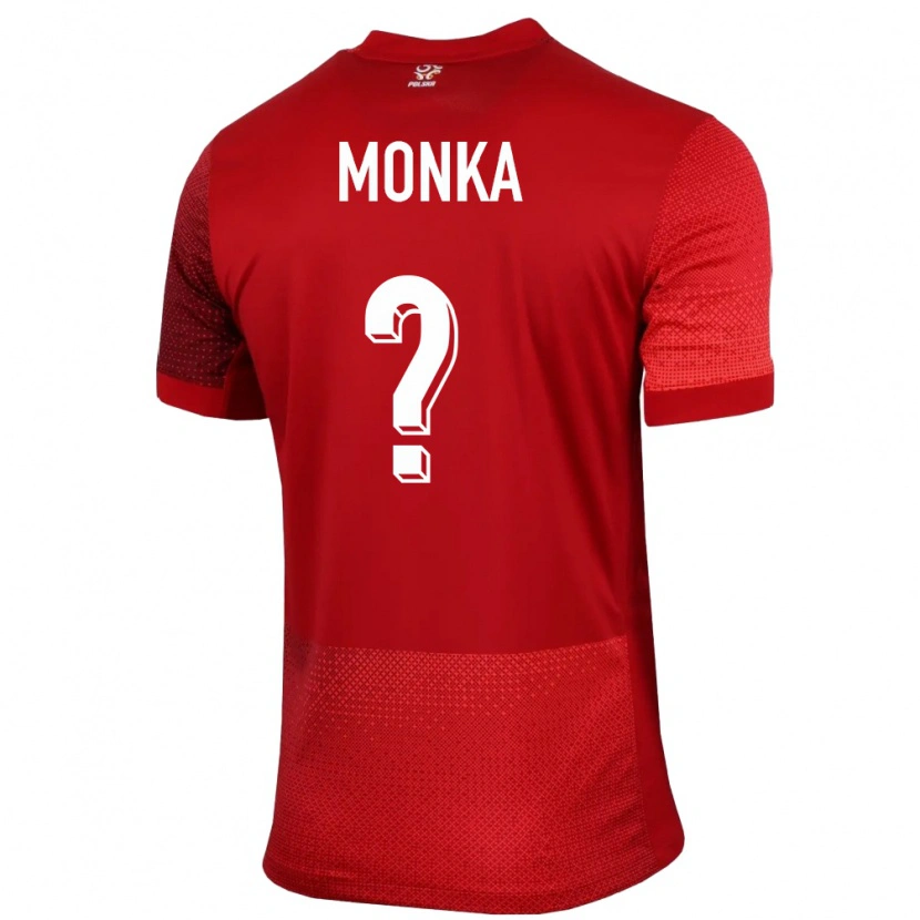 Danxen Dames Polen Wojciech Monka #0 Rood Uitshirt Uittenue 24-26 T-Shirt