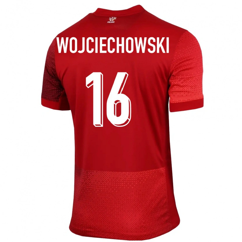 Danxen Dames Polen Oliwier Wojciechowski #16 Rood Uitshirt Uittenue 24-26 T-Shirt