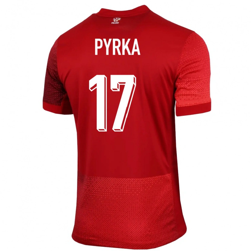 Danxen Dames Polen Arkadiusz Pyrka #17 Rood Uitshirt Uittenue 24-26 T-Shirt