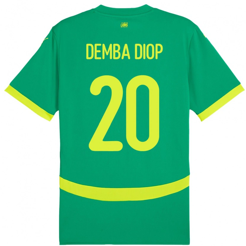 Danxen Dames Senegal Pape Demba Diop #20 Groen Uitshirt Uittenue 24-26 T-Shirt
