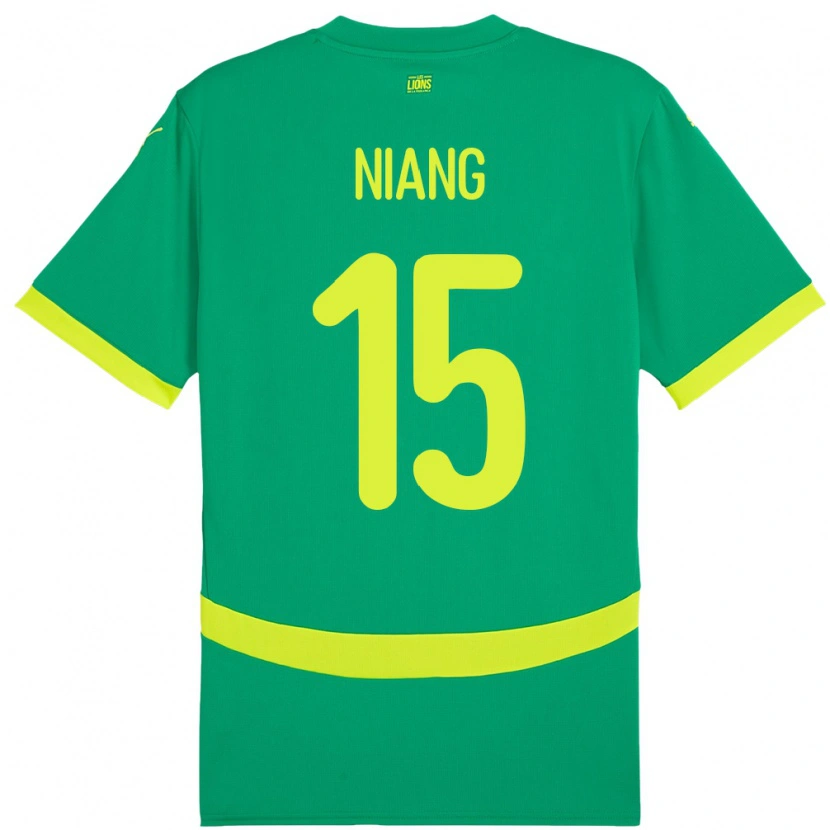 Danxen Dames Senegal Jeanne Niang #15 Groen Uitshirt Uittenue 24-26 T-Shirt