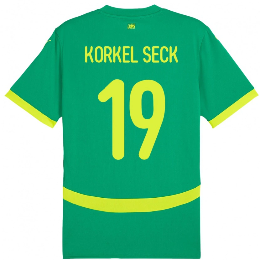 Danxen Dames Senegal Bineta Korkel Seck #19 Groen Uitshirt Uittenue 24-26 T-Shirt