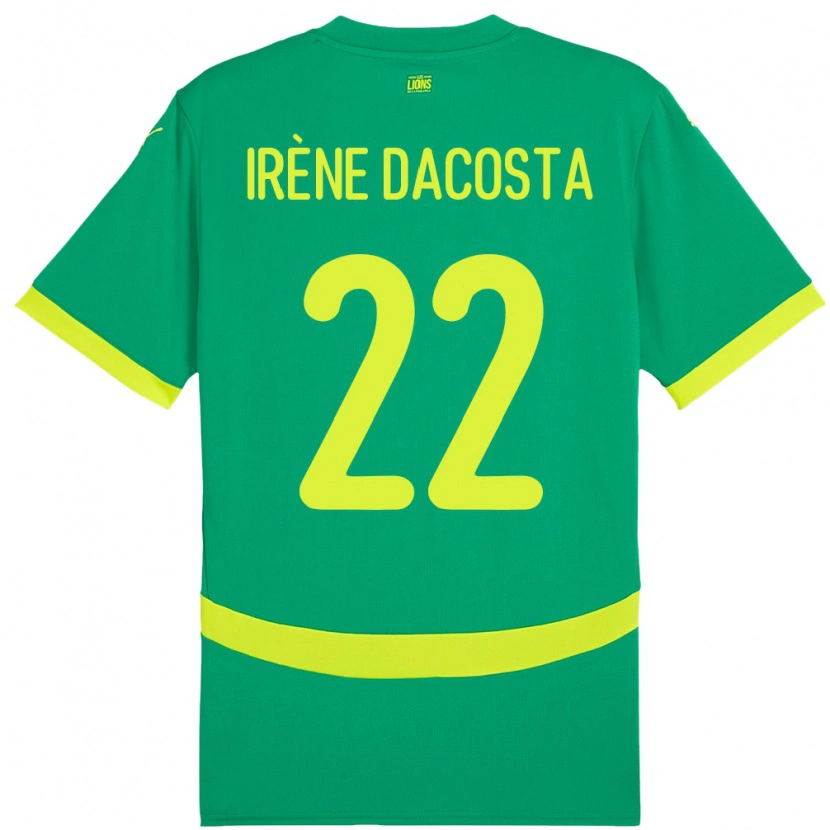Danxen Dames Senegal Gladys Irene Dacosta #22 Groen Uitshirt Uittenue 24-26 T-Shirt