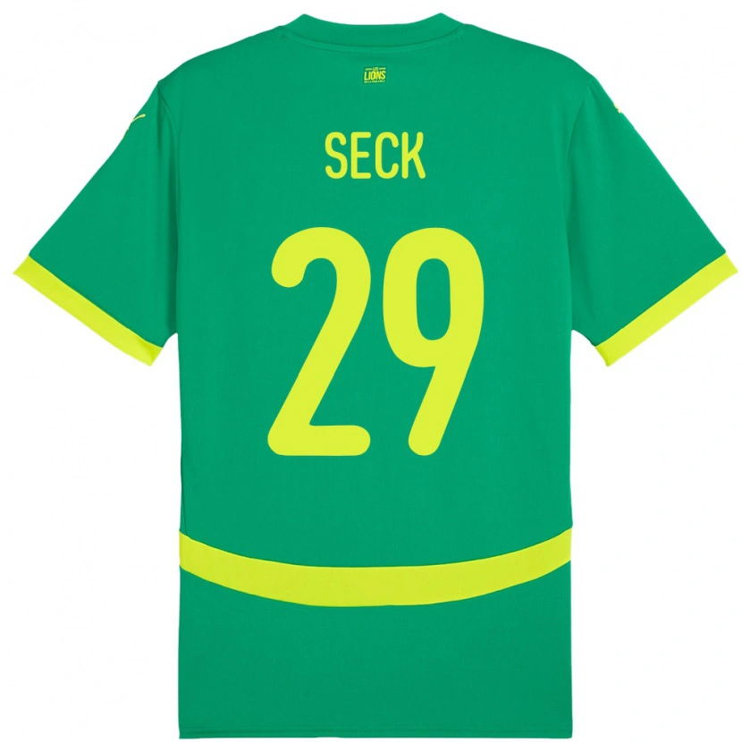 Danxen Dames Senegal Demba Seck #29 Groen Uitshirt Uittenue 24-26 T-Shirt