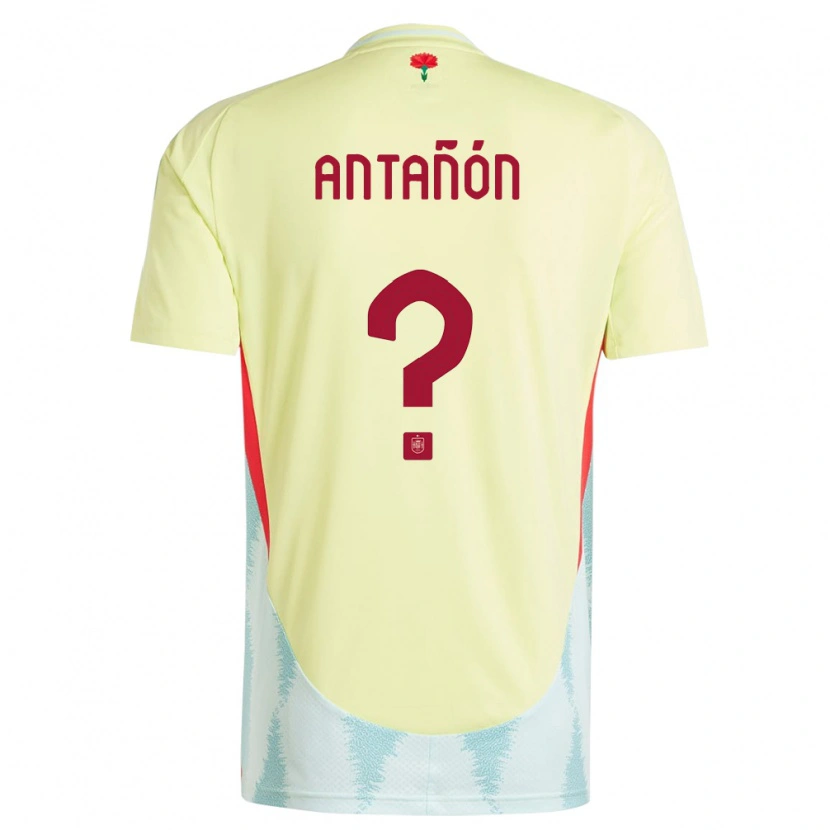 Danxen Dames Spanje Andrés Antañón #0 Geel Uitshirt Uittenue 24-26 T-Shirt