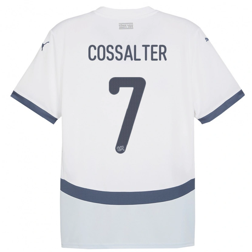 Danxen Dames Zwitserland Ivan Cossalter #7 Wit Uitshirt Uittenue 24-26 T-Shirt