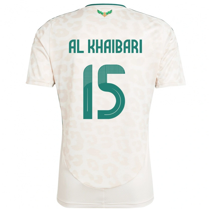 Danxen Dames Saoedi-Arabië Abdullah Al-Khaibari #15 Wit Uitshirt Uittenue 24-26 T-Shirt