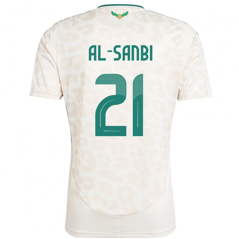 Danxen Dames Saoedi-Arabië Abdulrahman Al-Sanbi #21 Wit Uitshirt Uittenue 24-26 T-Shirt
