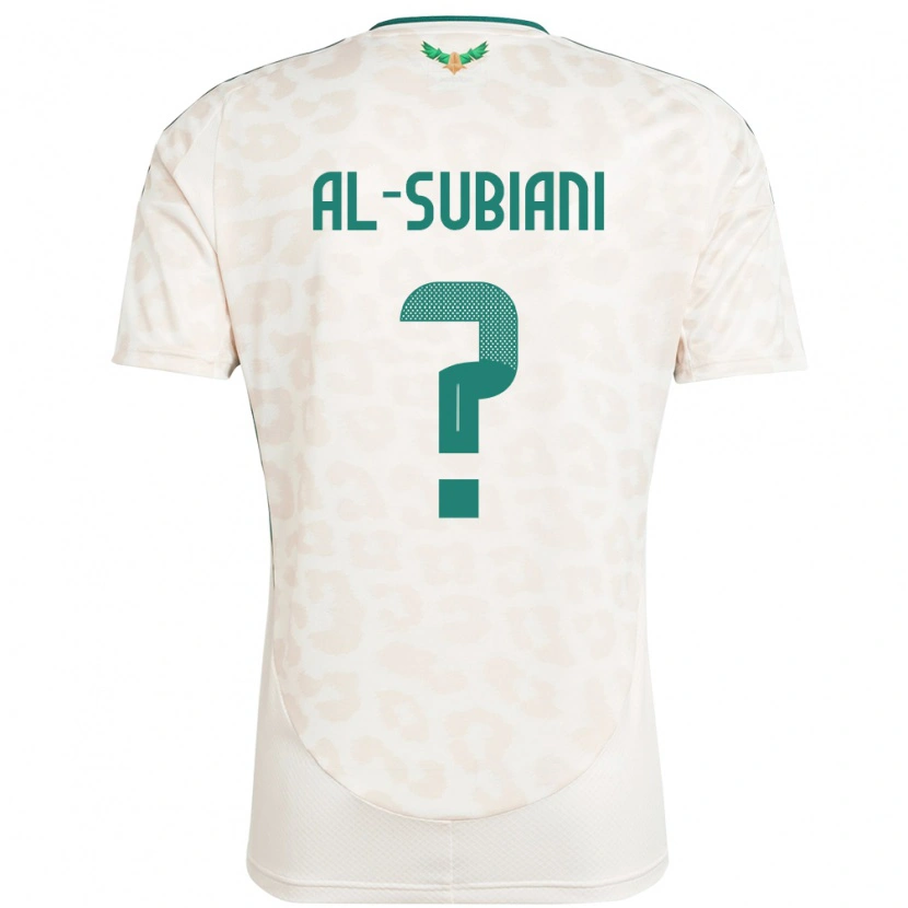 Danxen Dames Saoedi-Arabië Faisal Al-Subiani #0 Wit Uitshirt Uittenue 24-26 T-Shirt