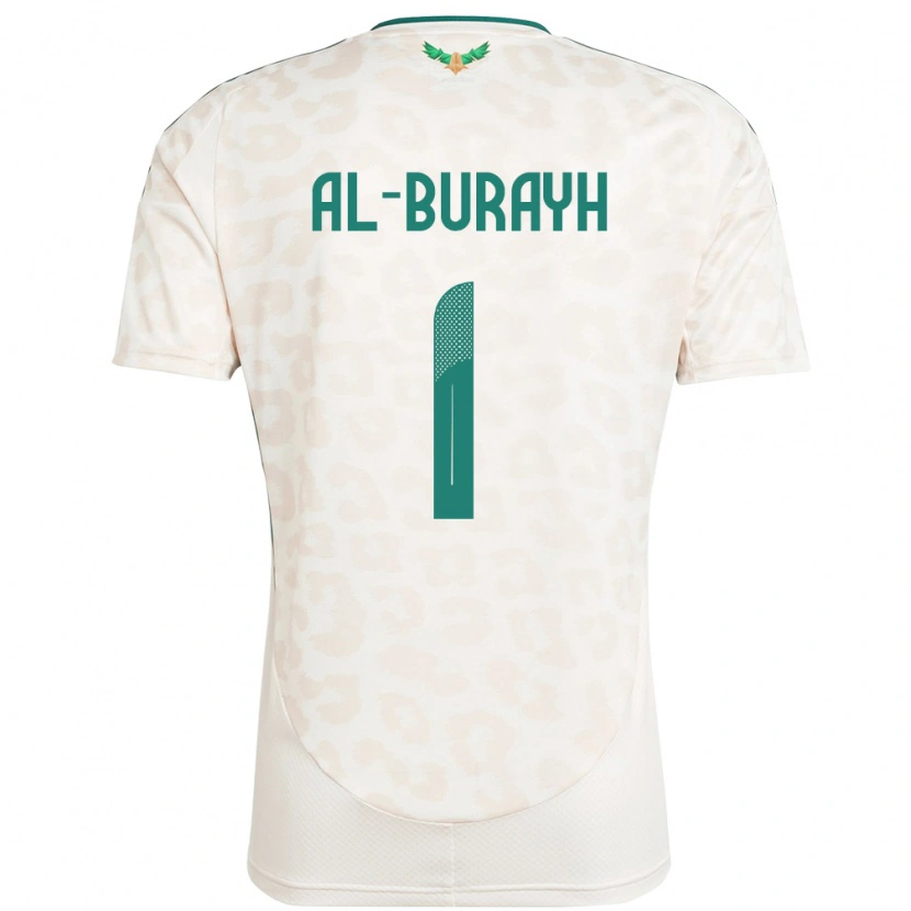 Danxen Dames Saoedi-Arabië Mahmoud Al-Burayh #1 Wit Uitshirt Uittenue 24-26 T-Shirt