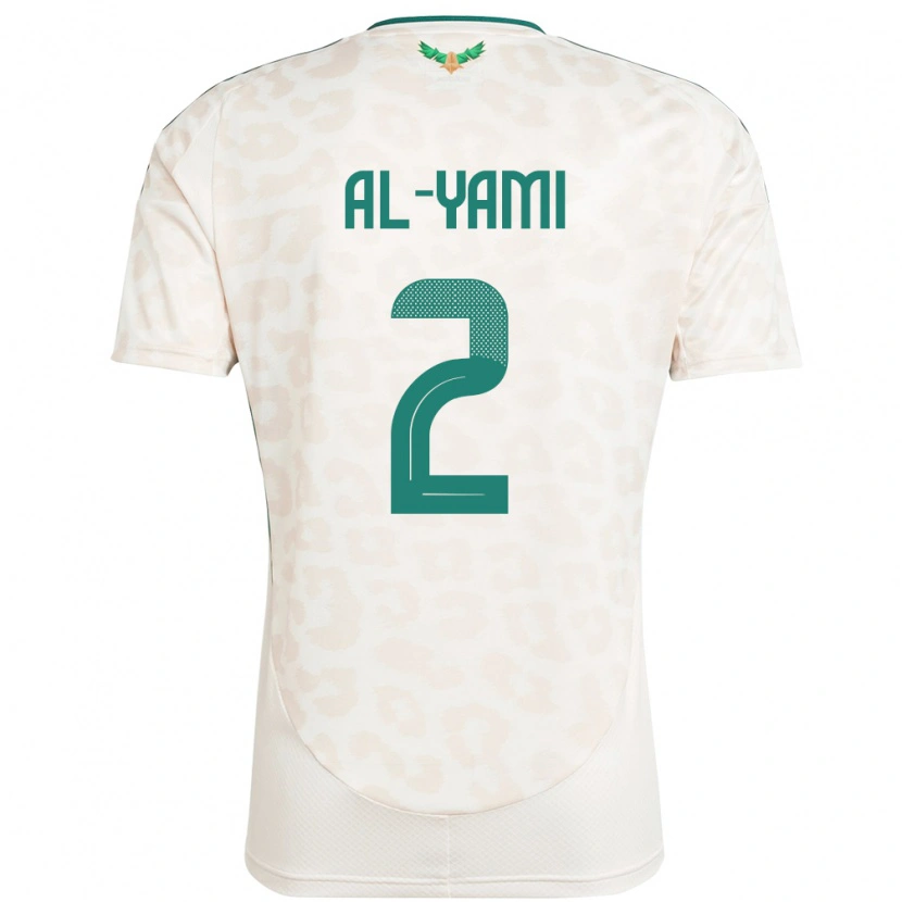 Danxen Dames Saoedi-Arabië Marwan Al-Yami #2 Wit Uitshirt Uittenue 24-26 T-Shirt
