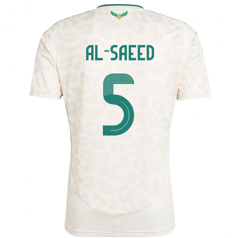 Danxen Dames Saoedi-Arabië Turki Al-Saeed #5 Wit Uitshirt Uittenue 24-26 T-Shirt