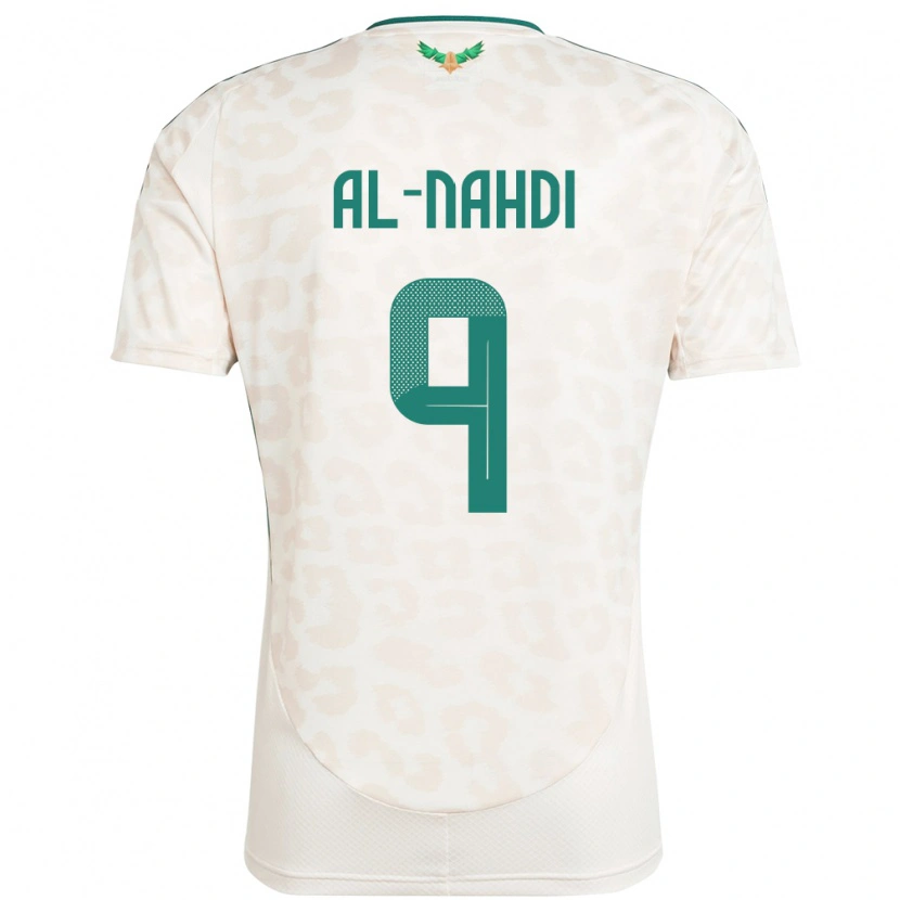 Danxen Dames Saoedi-Arabië Youssef Al-Nahdi #9 Wit Uitshirt Uittenue 24-26 T-Shirt