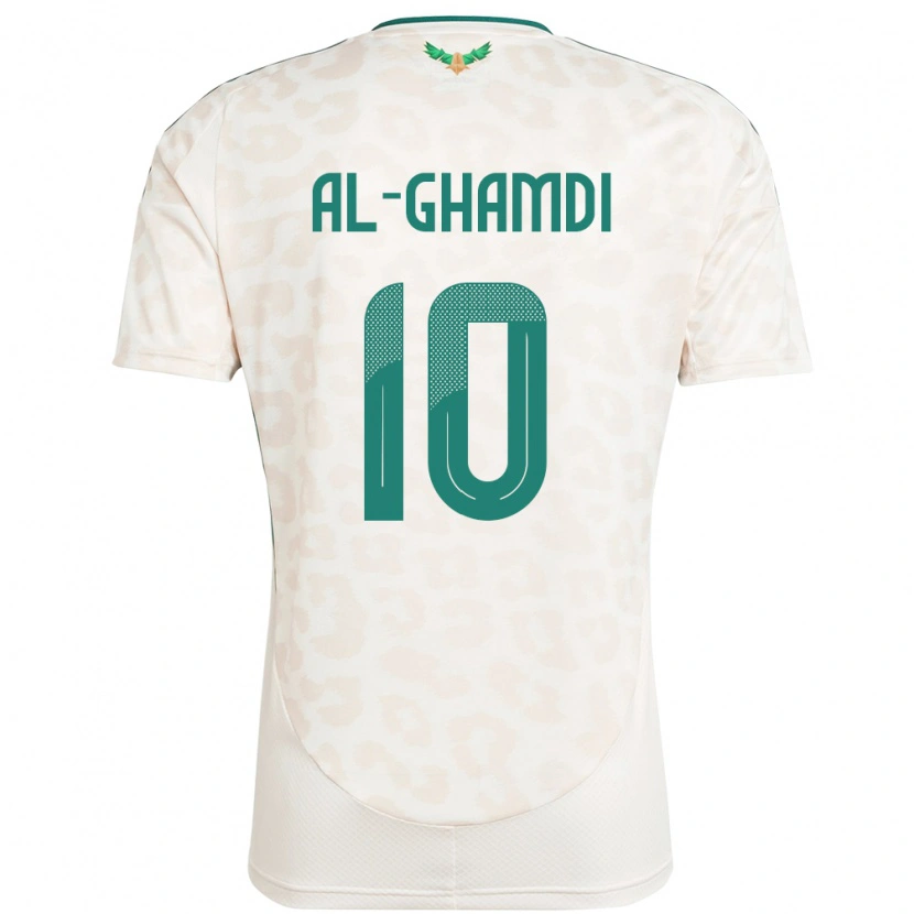 Danxen Dames Saoedi-Arabië Ziyad Al-Ghamdi #10 Wit Uitshirt Uittenue 24-26 T-Shirt