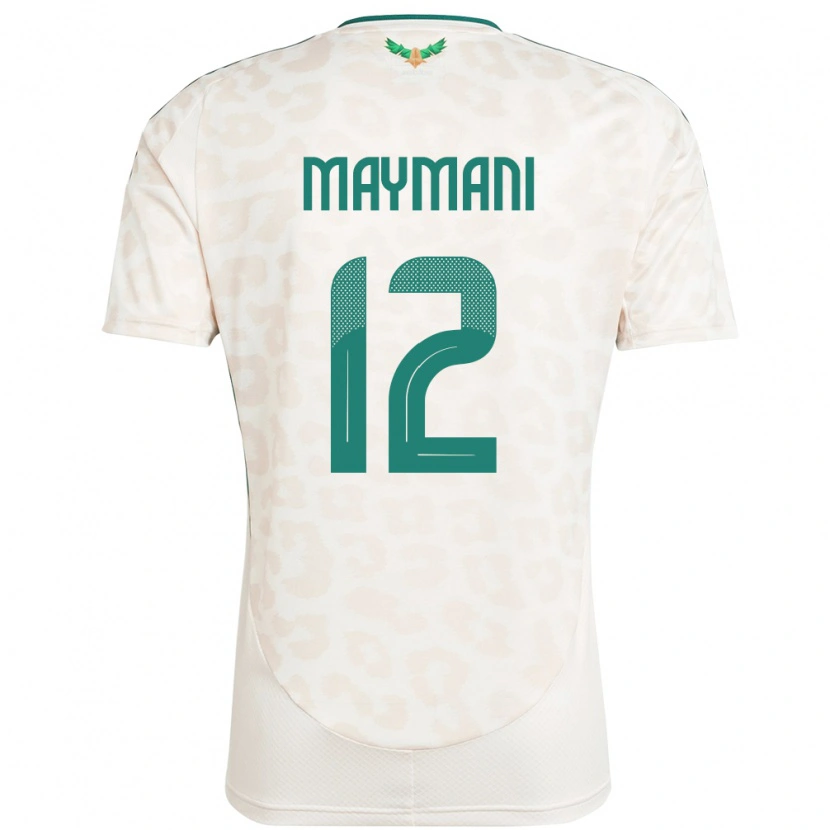 Danxen Dames Saoedi-Arabië Ammar Maymani #12 Wit Uitshirt Uittenue 24-26 T-Shirt